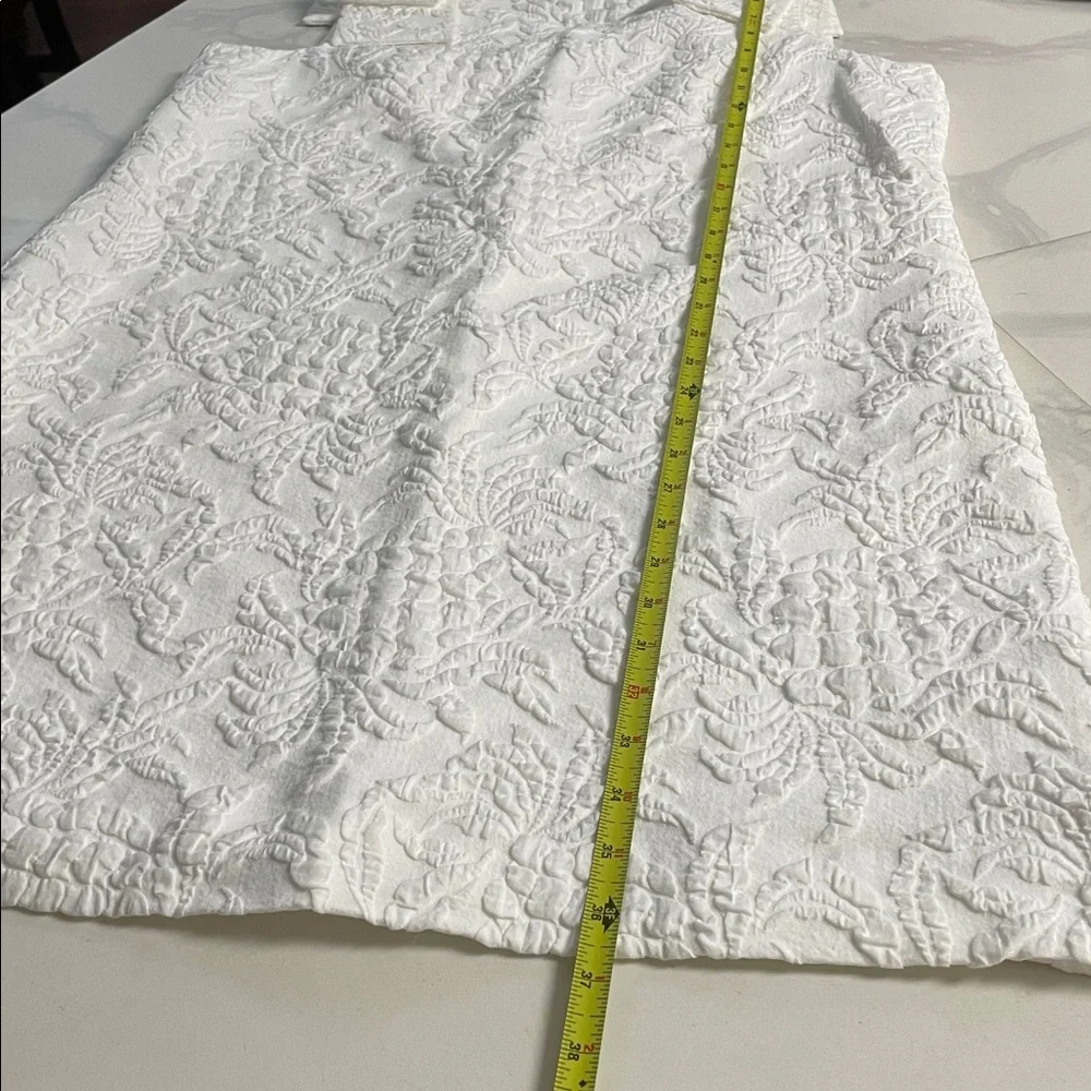 Lilly Pulitzer White Textured Midi Dress with Bow Shoulders - Picture 7 of 13